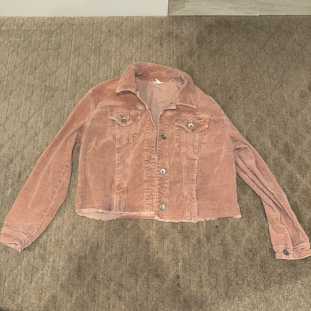 Women's Pink Corduroy Jacket